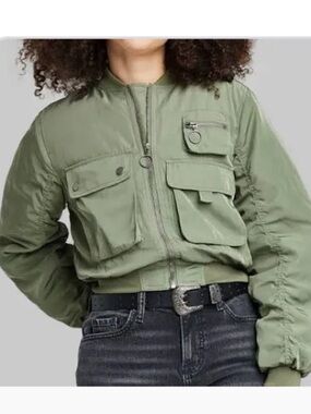 wild fable Olive Green Bomber Jacket XXL